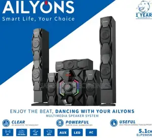 Ailyons Elp5901k 5.1ch Home Theater Multimedia Speaker Sound System