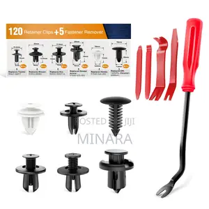 120 Pcs, Car Body Clips Plus Removal Tools, Auto Trim Fasteners