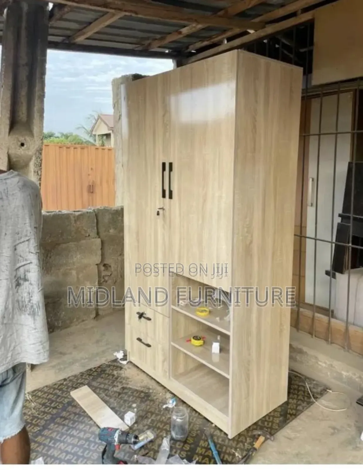 Beech Wardrobe Cupboard Pay on Delivery