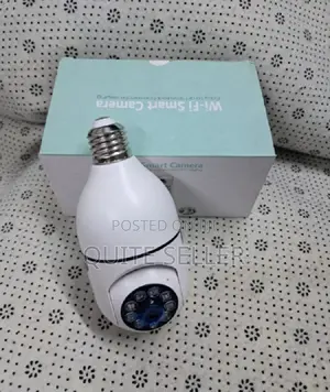 360 Rotating Light Bulb Camera Wifi Motion Detection Home Surveillance
