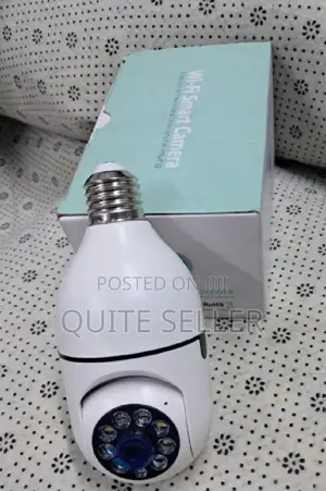 PTZ Bulb Camera 1080p Auto Rotating Wifi CCTV