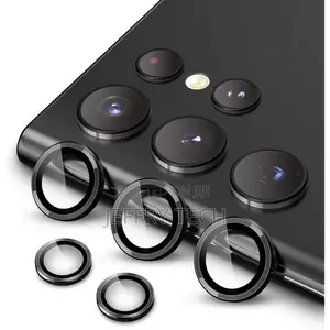 Black Metal Ring Camera Lens Protector for Samsung Galaxy S24 Ultra