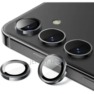 Bloom Black Metal Ring Camera Lens Protector for Galaxy S24 Plus