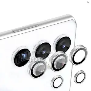 Electro Silver Metal Ring Lens Protector for Samsung Galaxy S24 Ultra