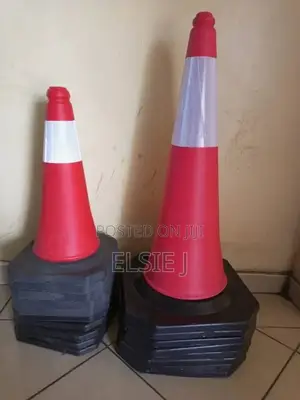 Reflective Traffic Cone - Enhanced Night Visibility