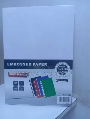 Embossed Paper A4 White High Quality Embossed Paper