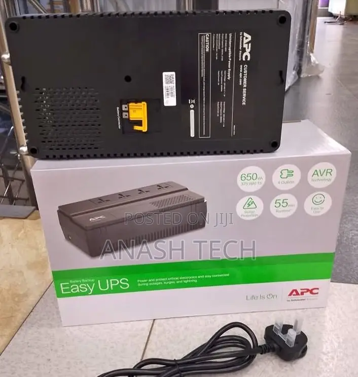 Apc Ups 650va 375watts Battery Power Backup