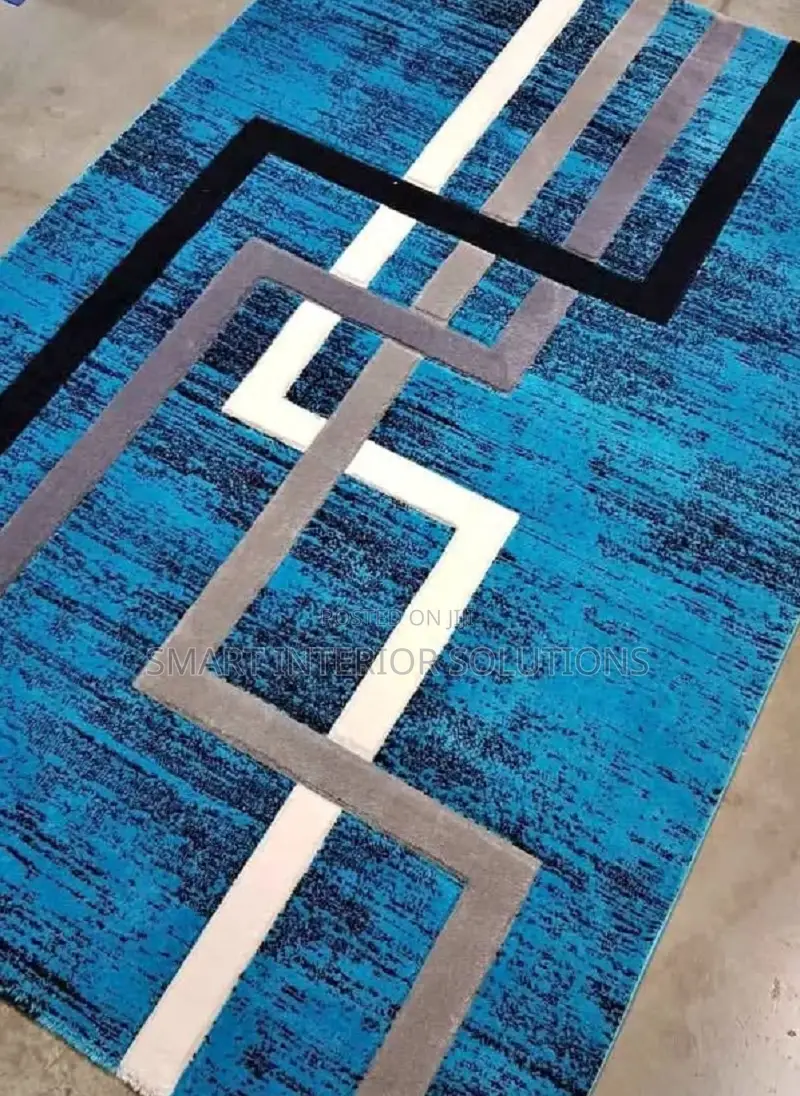 Blue Modern House Carpet