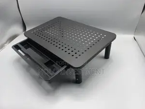 Metal Laptop, Plasma, LCD Screen Adjustable Stand With a Mini Drawer