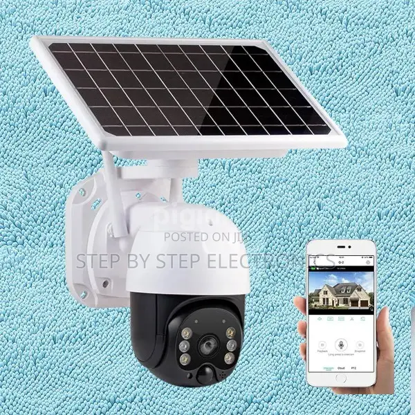 2mp Hd 4g PTZ Rotating Outdoor CCTV High Power Solar Security Camera