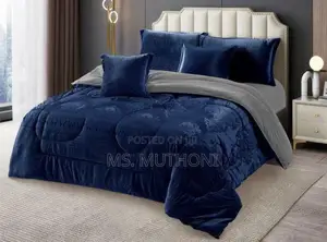 Deep Royal Blue High Quality Duvet Set (6*7)