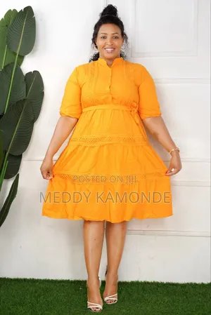 Mastard Yellow Skater Dress