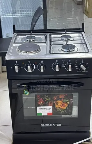 Black 60*60 Globalstar Jet 3+1 Standing Cooker With Electric Oven