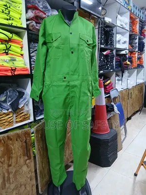 Plain Coveralls Green Can Be Branded
