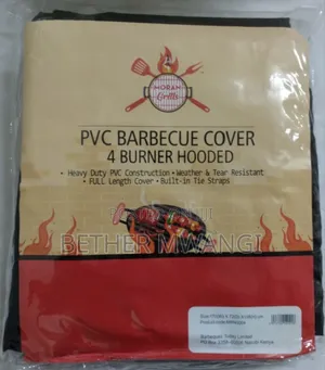 Heavy Duty-Weather $ Tear Resistant 4 Burner Hooded PVC Barbecue Cover