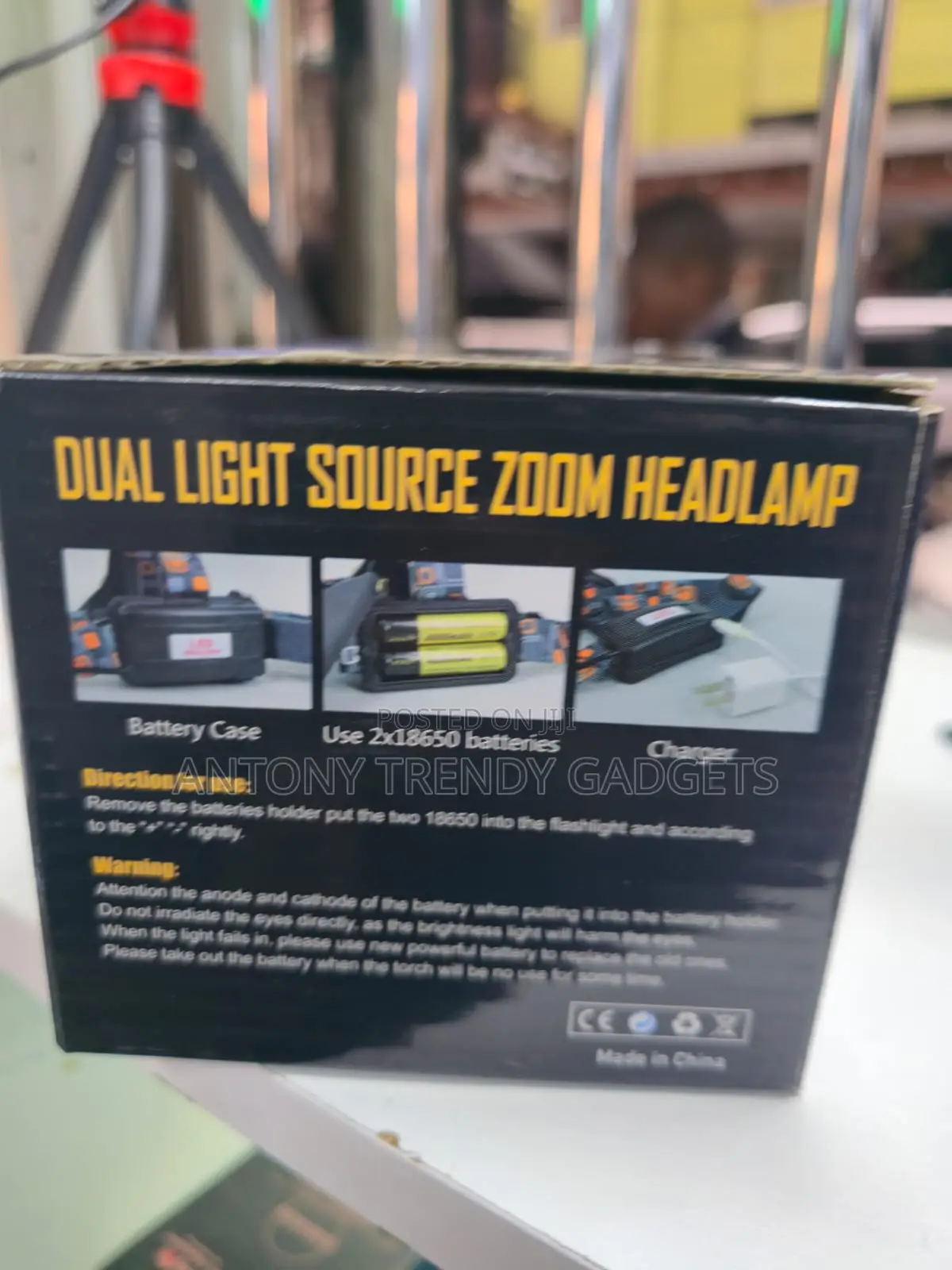 Dual Beam High Power Headtorch With Long Runtime