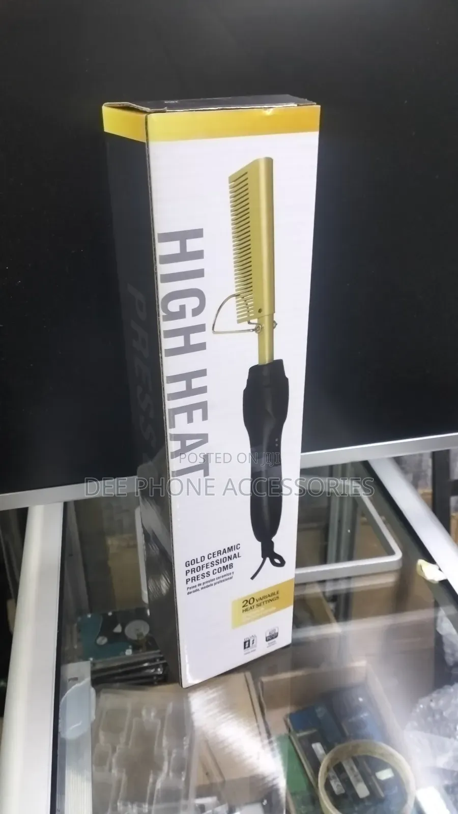 Press Comb High Heat Hair Straightener