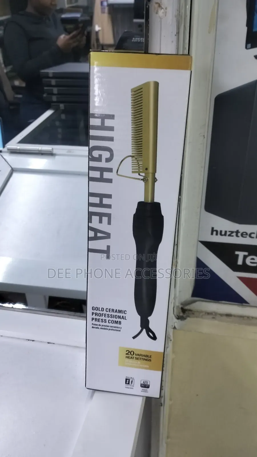 Press Comb High Heat Hair Straightener