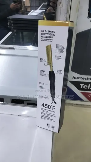 Press Comb High Heat Hair Straightener