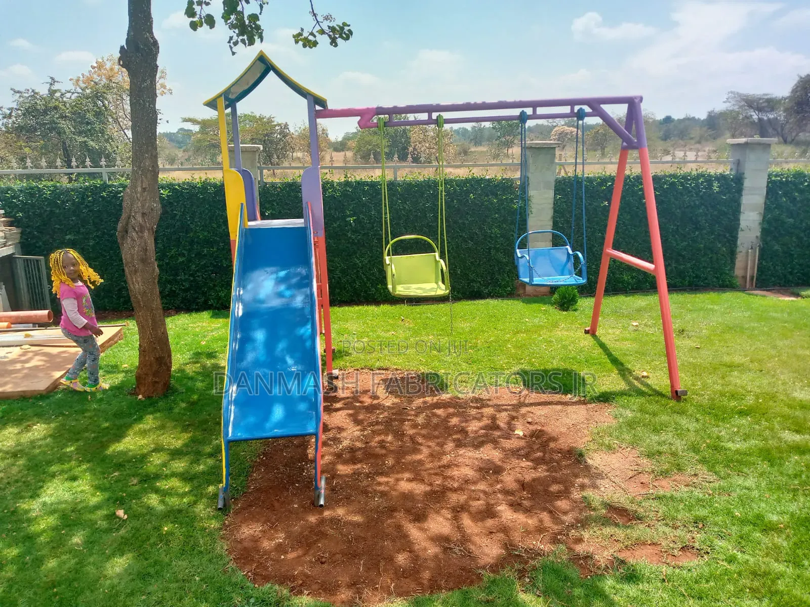 Kid Swing and Slide Set