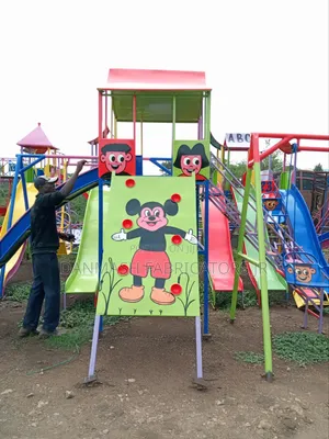 Big Kids Sliding Set With Slides Climbing Wall