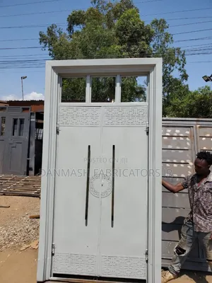 Stylish Double Steel Security Door With Frame