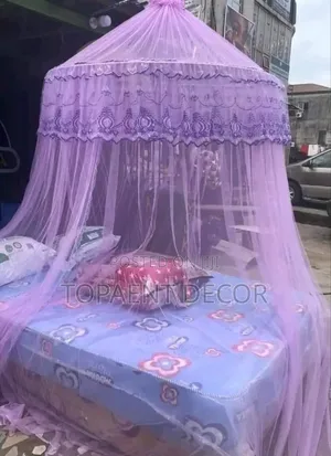 Round Big Size King Size Purple Mosquito Net