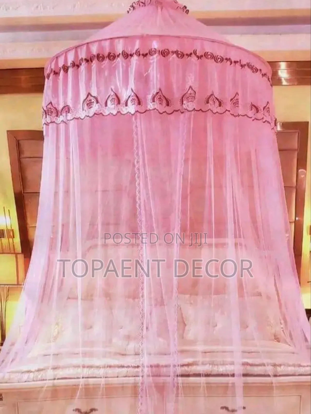 Pink Round Strong Net, Smooth Touch Mosquito Net