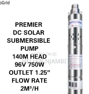 Premier Dc Solar Submersible Pump 140m Head