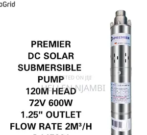 Premier Dc Solar Submersible Pump- 120m Head