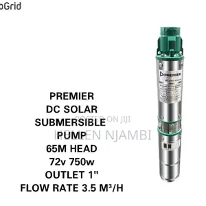 Premier 72v 750w Dc Solar Submersible Pump 65m Head