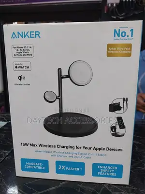 Anker Maggo 15w Qi2 Wireless Charging Station 3-in-1 With 40w Charger