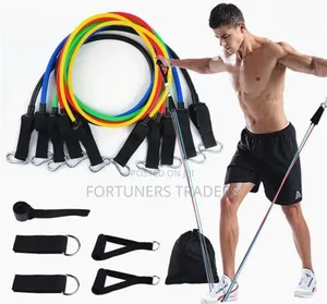 11 in 1 Power Resistance Band Home Gym Equipment/Exercise Bands
