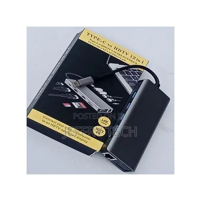 Type C to Multi-Function Adapter/ Type-C to HDTV 12 in 1
