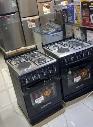 Black 50*55 Globalstar Jet 3+1 Standing Cooker With Electric Oven