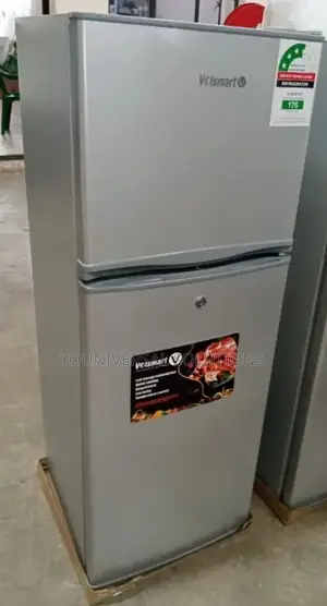 Silver Volsmart 138litres Double Door Refrigerator