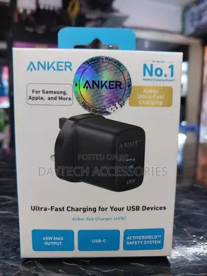 Anker A2643k11 313 Charger (Ace, 45w) - Black