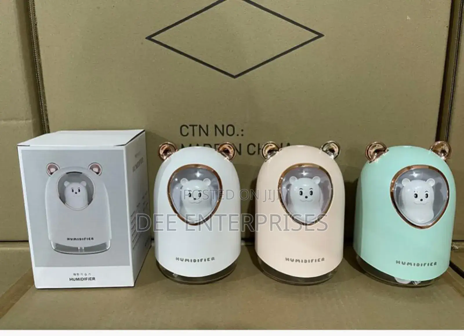 300ml Bear Humidifier Changing Colour