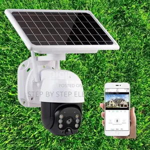 4g PTZ Rotating Solar Powered CCTV Camera With Rechargeable Battery