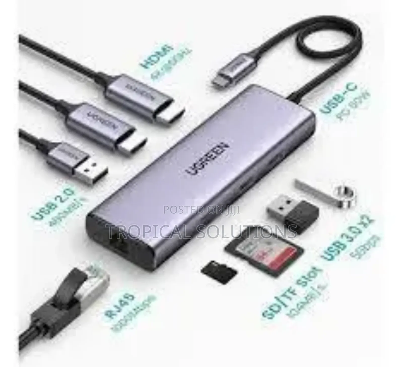 Ugreen 9 in 1 Usb -C Multifunction Adapter Cm498