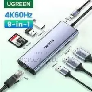 Ugreen 9 in 1 Usb -C Multifunction Adapter Cm498
