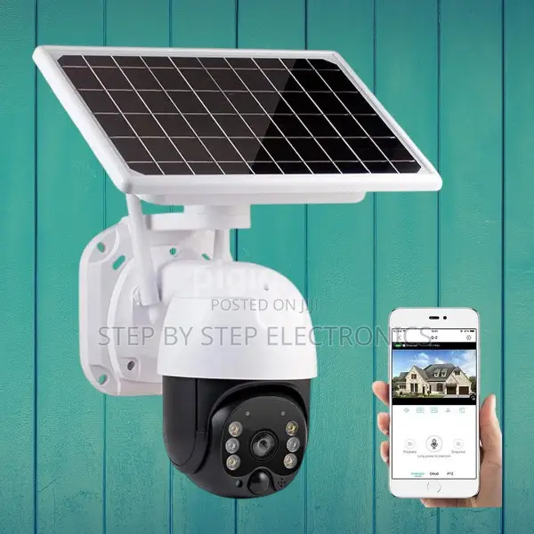 Cloud Sd Card Storage Support 1080p Solar Powered PTZ CCTV Camera.