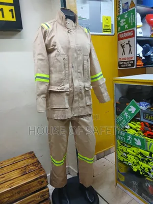 Beige Work Jacket and Trousers