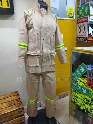 Beige Work Jacket and Trousers