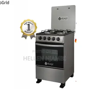 Nunix 50*55 Free Standing Full Gas Cooker With Gas Oven