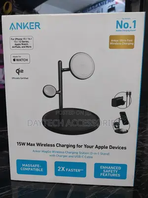 Anker Maggo 15w Qi2 Wireless Charging Station 3-in-1 With 40w Charger