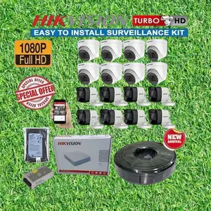 16 Channel Hikvision DVR Kit With 16 1080p Full Hd CCTV Cameras
