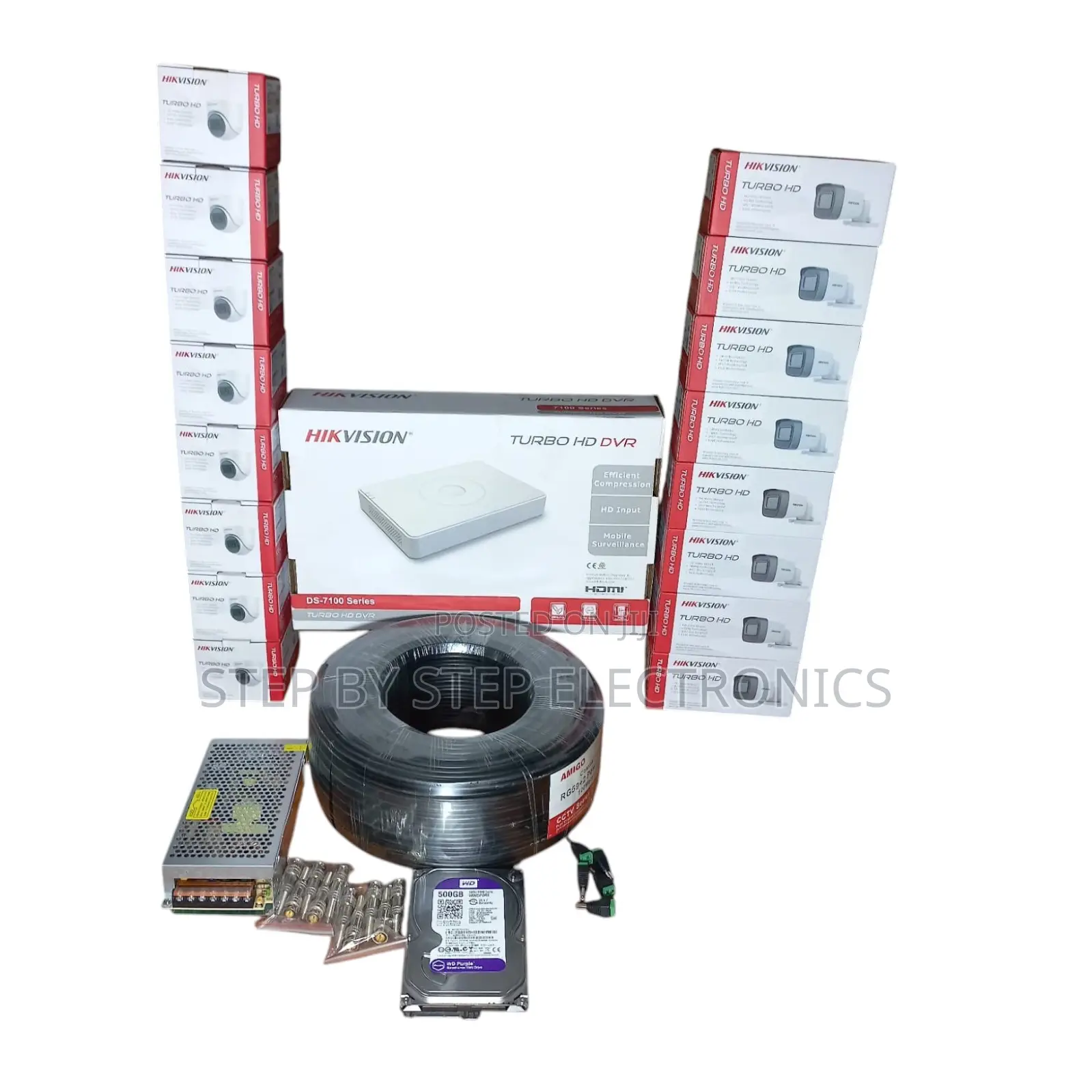 Hikvision 2mp 16 Cameras CCTV Surveillance Package + 200m Rg59 Cable