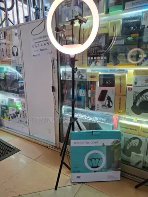 14" Led Ring Light With Flexible Phone Holder, 3200k–6500k