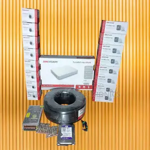 16 Hikvision 1080p Cameras CCTV Kit With 200m Cable and DVR Machine